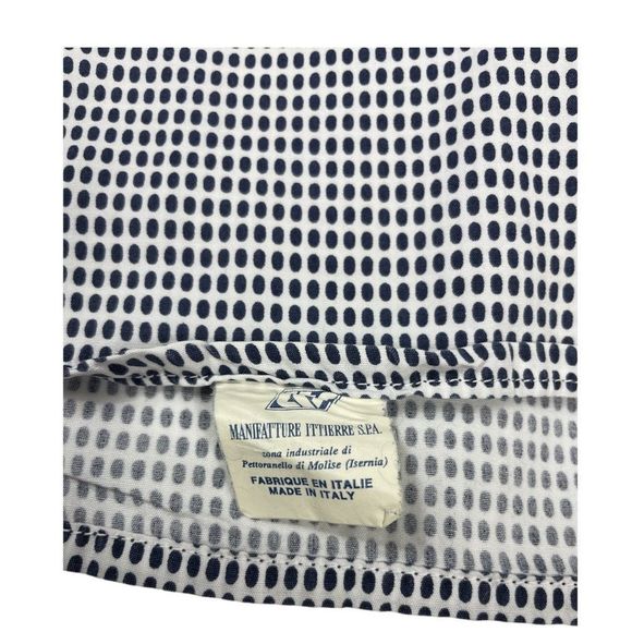 Versace Jeans Couture Shirt Men’s Button Lion Button Blue & White Size Large - Picture 8 of 15